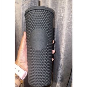 Black studded Starbucks tumbler